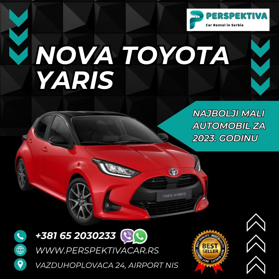 Najbolji Mali Automobil za 2023 godinu Toyota Yaris